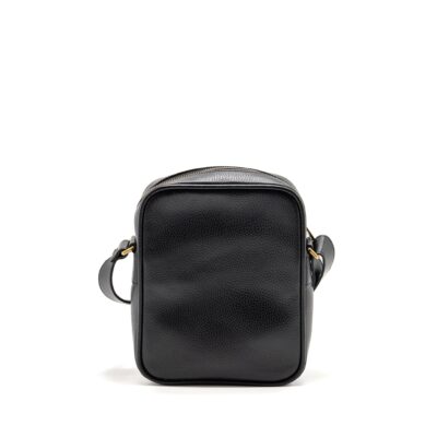Alternative view of GUCCI LOGO PRINTED MESSENGER CROSSBODY BAG CALFSKIN BLACK/MULTICOLOUR GHW
