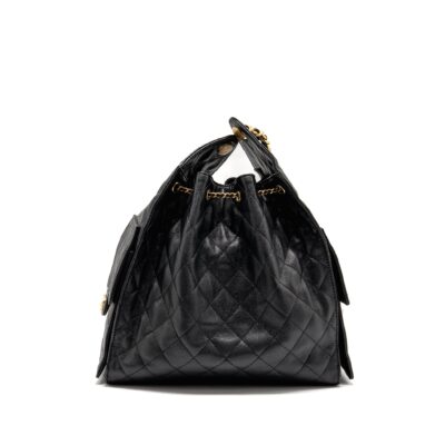 Alternative view of CHANEL 25 MEDIUM CAVIAR BLACK GHW (MICROCHIP)