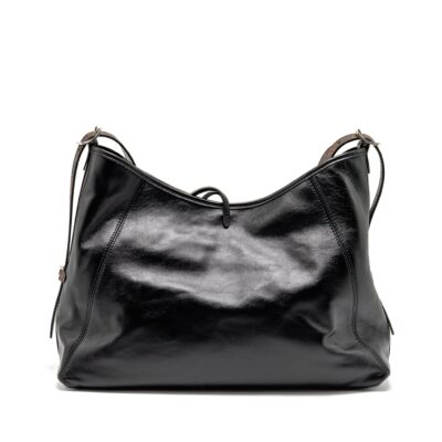 Alternative view of LOUIS VUITTON CARRYALL VIBE MM LAMBSKIN/MONOGRAM CANVAS BLACK SHW