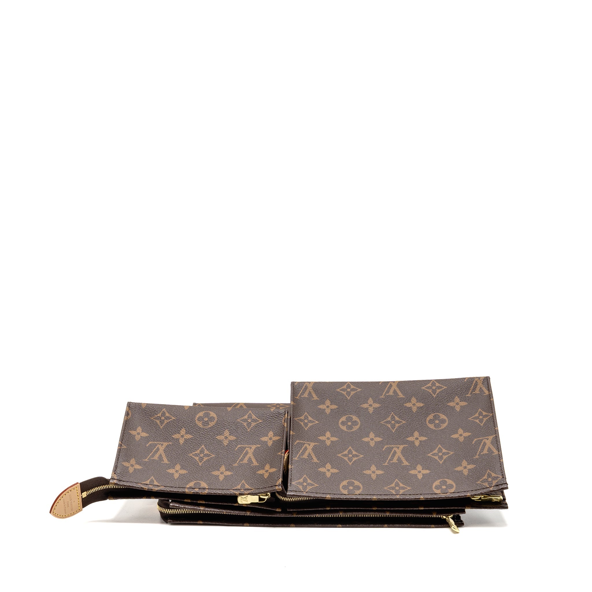 LOUIS VUITTON TRIO TOILET POUCH MONOGRAM CANVAS GHW - Image 5