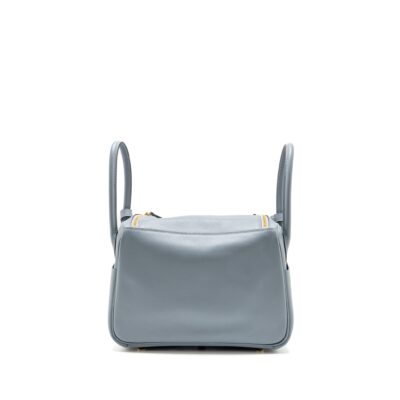 Alternative view of HERMES LINDY 26 EVERCOLOR BLEU LIN GHW