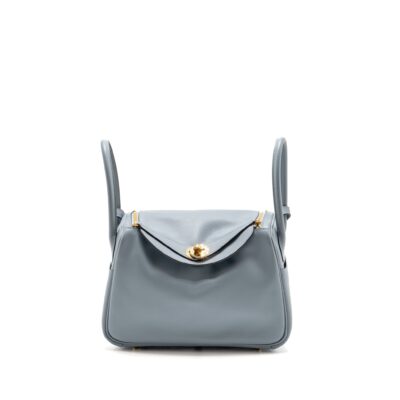 HERMES LINDY 26 EVERCOLOR BLEU LIN GHW