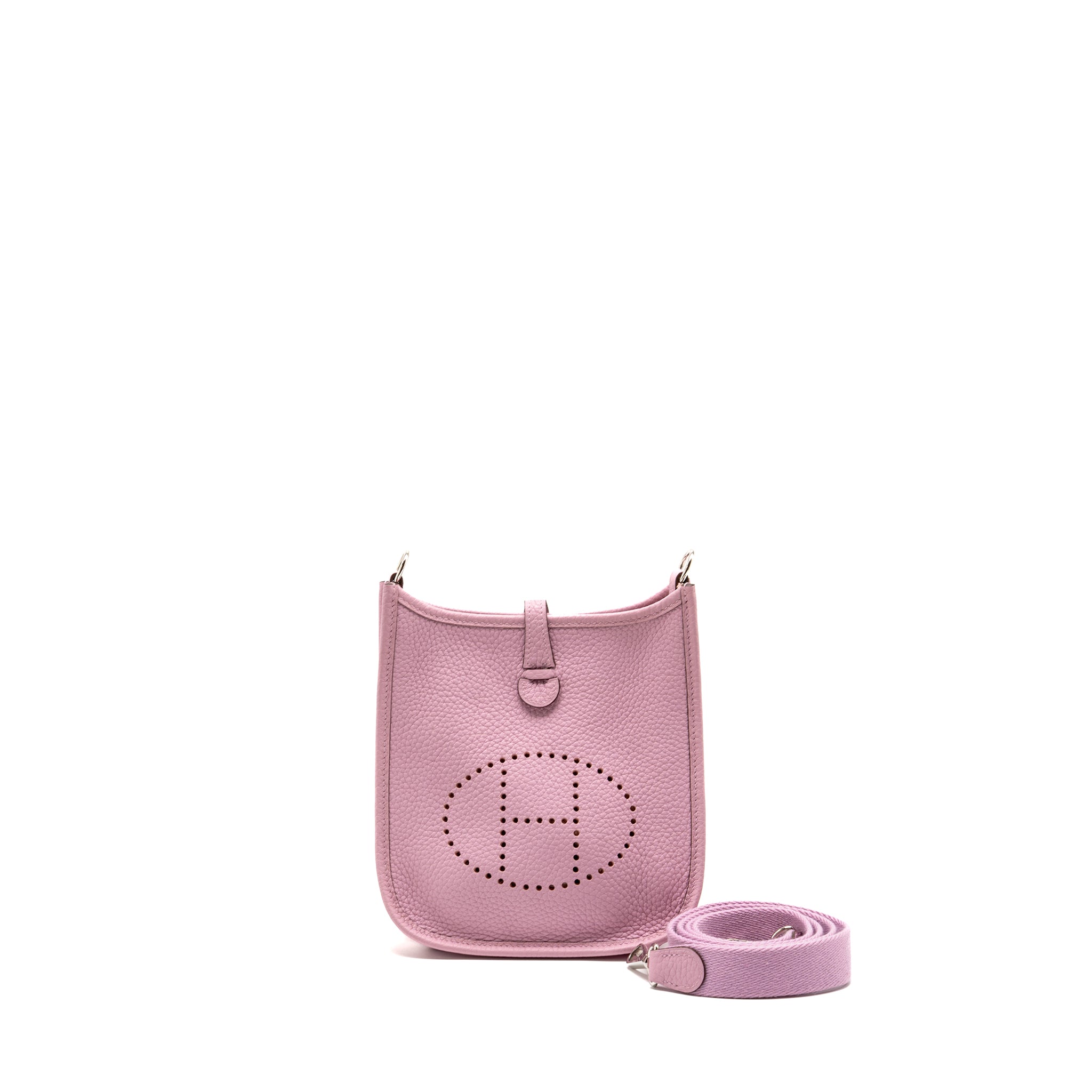 HERMES MINI EVELYNE CLEMENCE MAUVE SYLVESTRE SHW