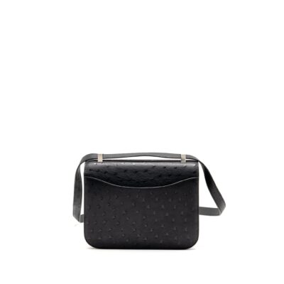 Alternative view of HERMES CONSTANCE 24 OSTRICH BLACK SHW