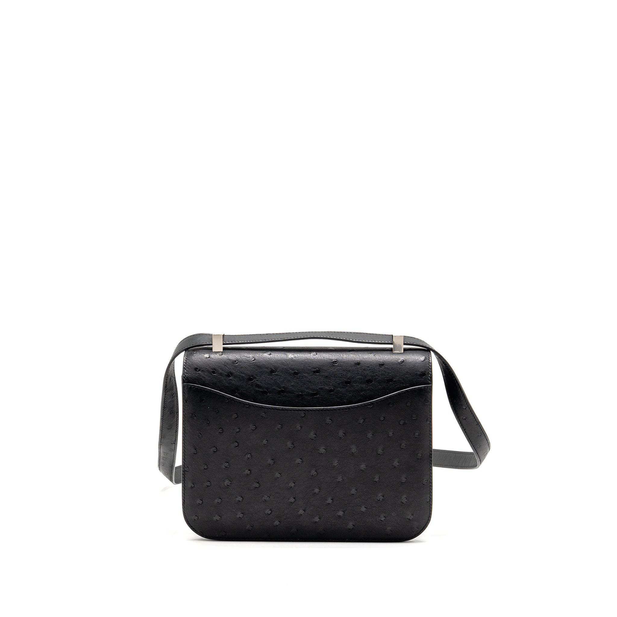 HERMES CONSTANCE 24 OSTRICH BLACK SHW - Image 2