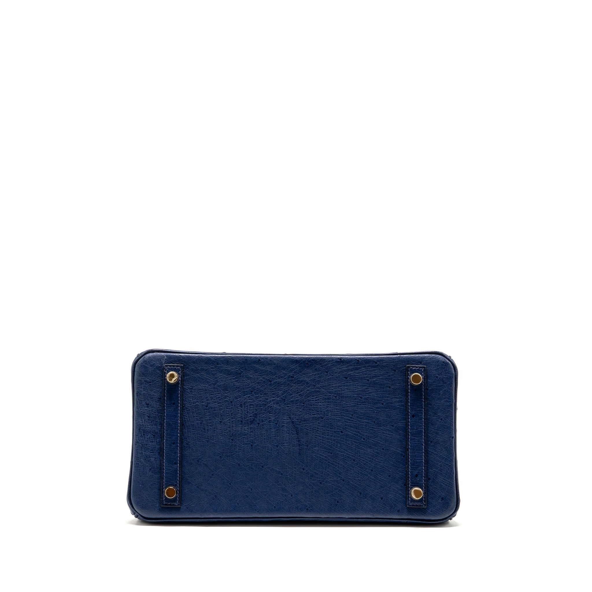 HERMES BIRKIN 30 OSTRICH BLUE IRIS GHW - Image 6