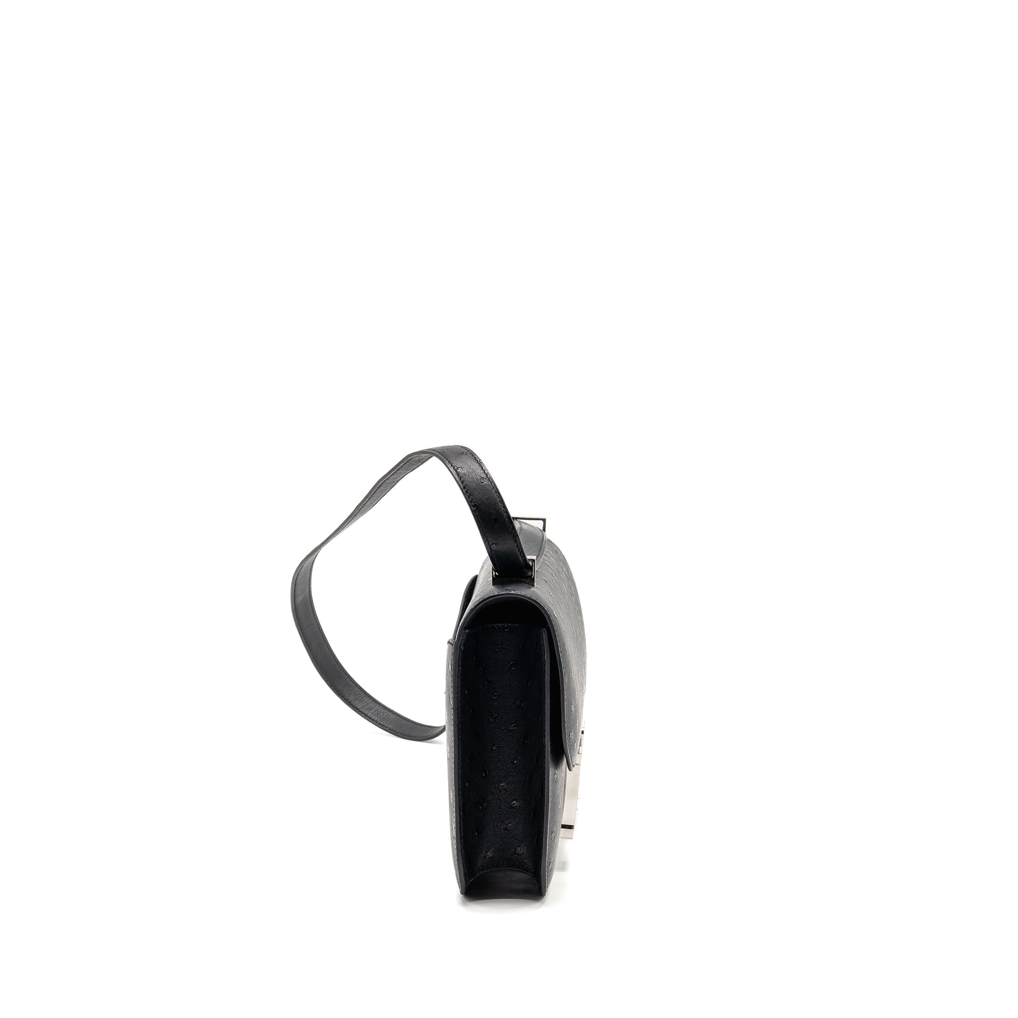 HERMES CONSTANCE 24 OSTRICH BLACK SHW - Image 3