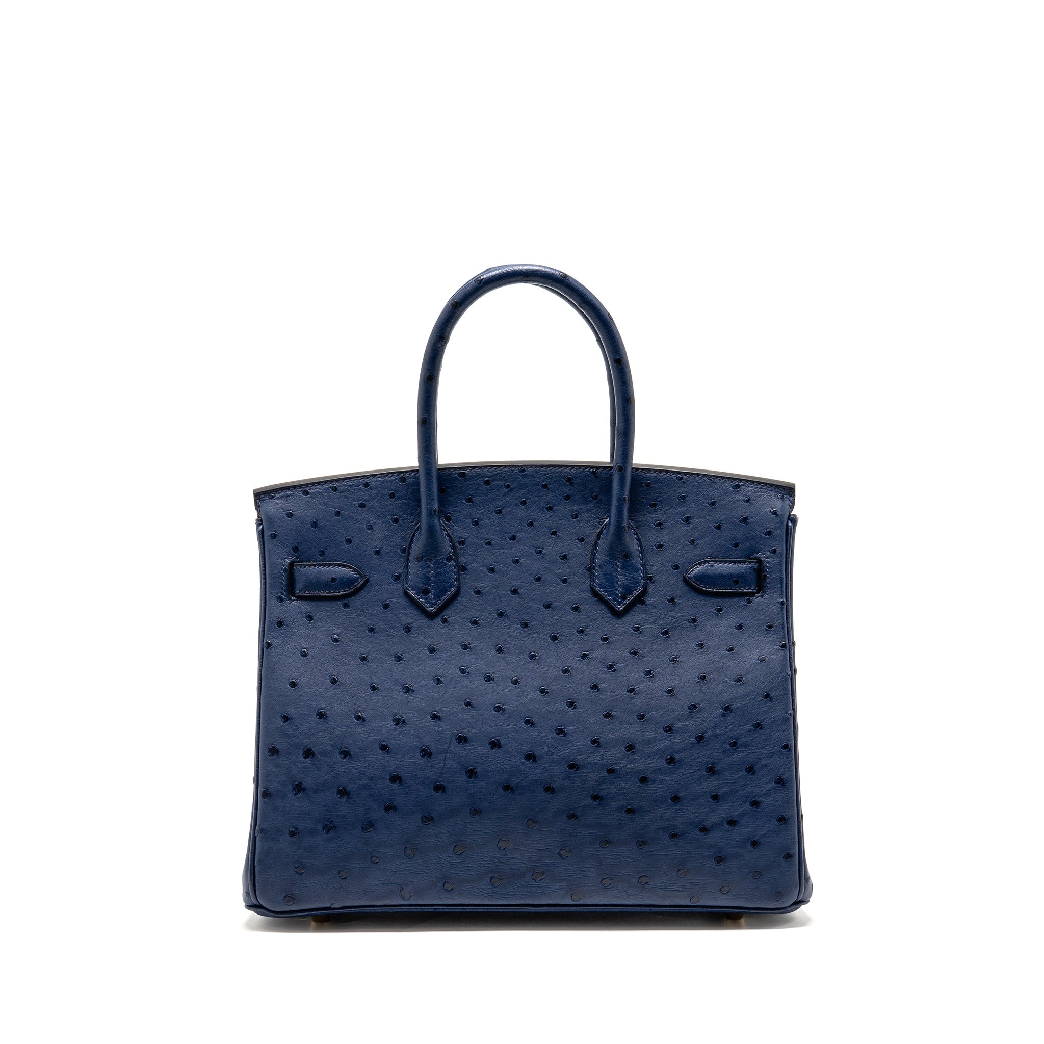 HERMES BIRKIN 30 OSTRICH BLUE IRIS GHW - Image 2