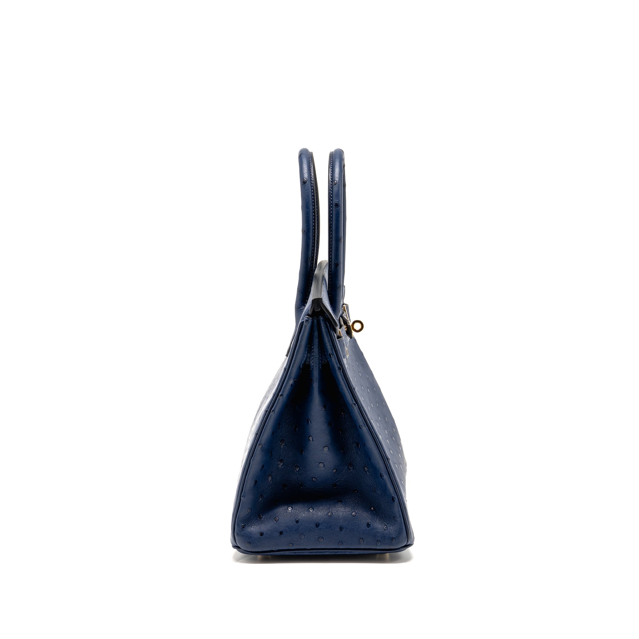 HERMES BIRKIN 30 OSTRICH BLUE IRIS GHW - Image 3