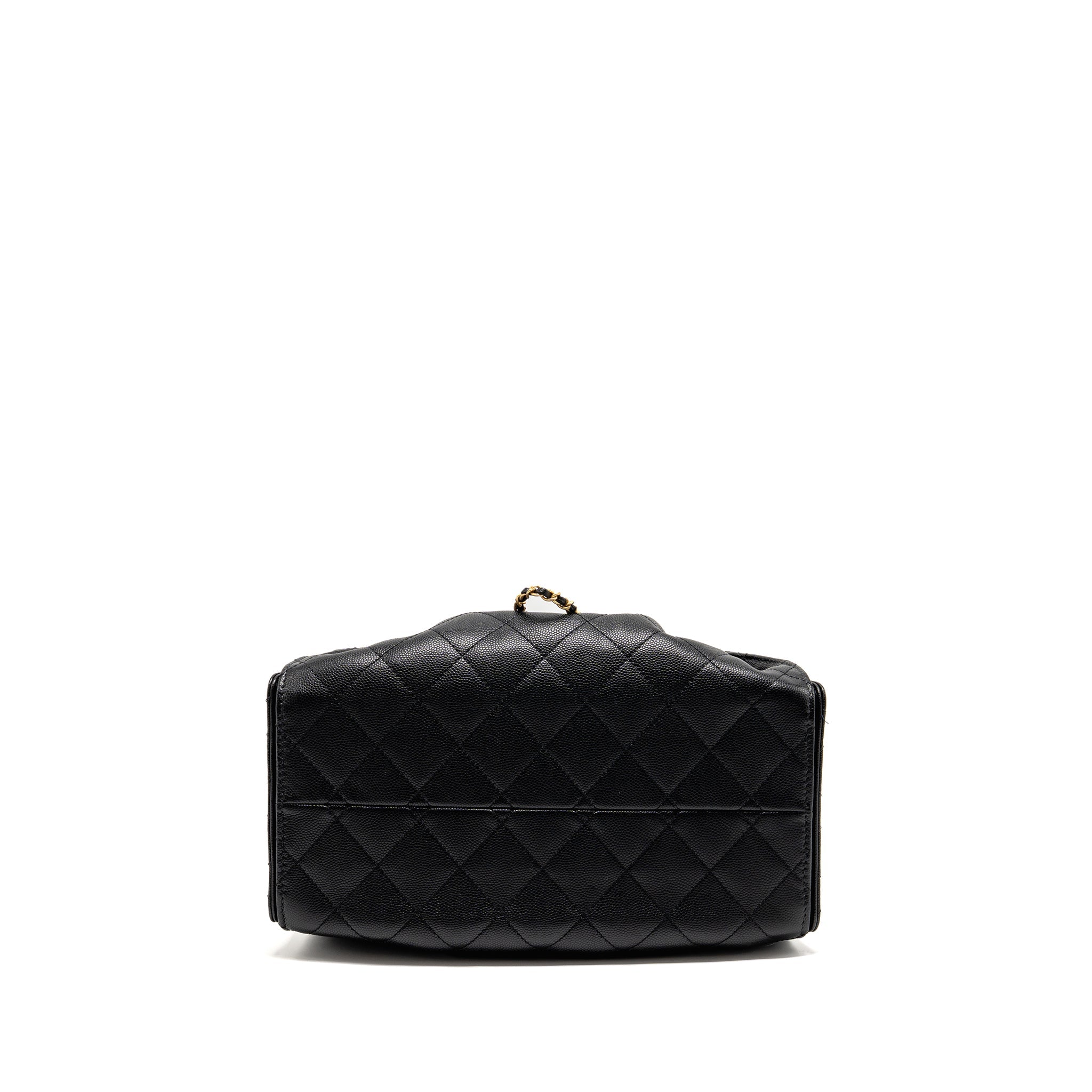 CHANEL SMALL 25 BAG CAVIAR BLACK GHW (MICROCHIP) - Image 5