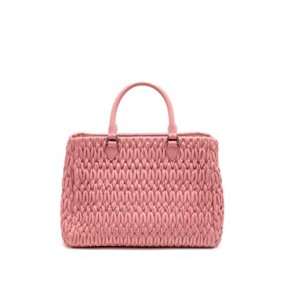 Alternative view of MIU MIU CRYSTAL TOTE BAG NAPPA PINK SHW