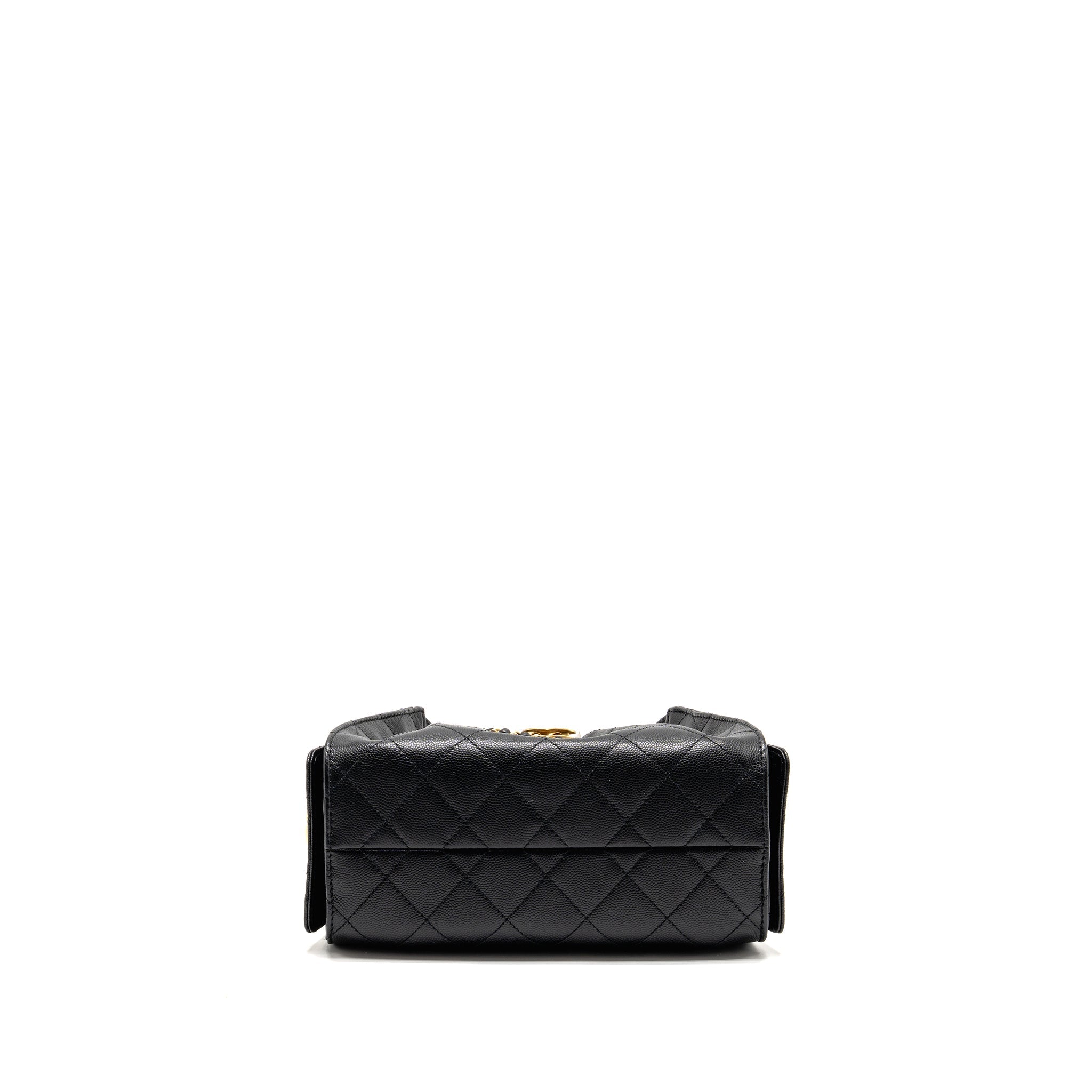 CHANEL MINI 25 BAG CAVIAR BLACK GHW (MICROCHIP) - Image 6
