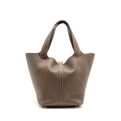 Alternative view of HERMES PICOTIN 22 LOCK BAG CLEMENCE ETOUPE GHW