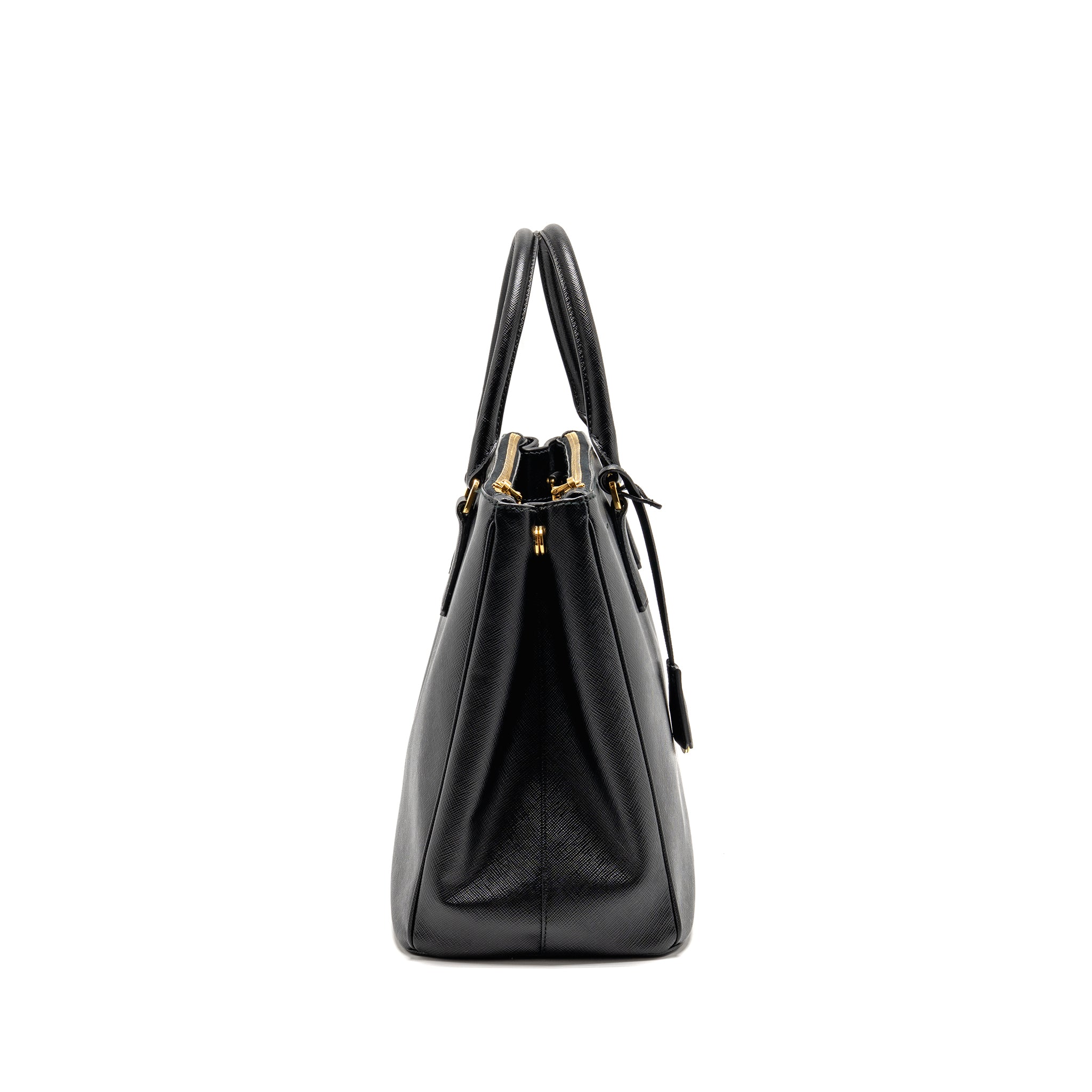 PRADA LARGE SAFFIANO TOTE BAG LEATHER BLACK GHW - Image 4
