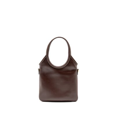 Alternative view of MIU MIU MINI IVY LEATHER BAG DARK BROWN GHW