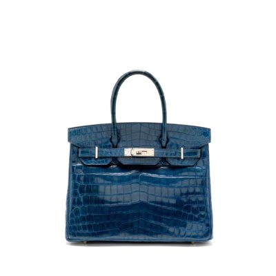 HERMES BIRKIN 30 SHINY CROCODILE NILOTICUS COLVERT SHW
