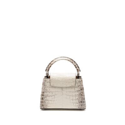 Alternative view of LOUIS VUITTON CAPUCINES MINI HIMALAYAN CROCODILE WHITE SHW