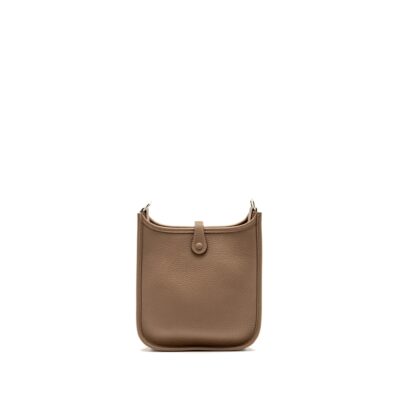 Alternative view of HERMES MINI EVELYNE CLEMENCE BEIGE MARFA / MULTICOLOR SHOULDER STRAP SHW