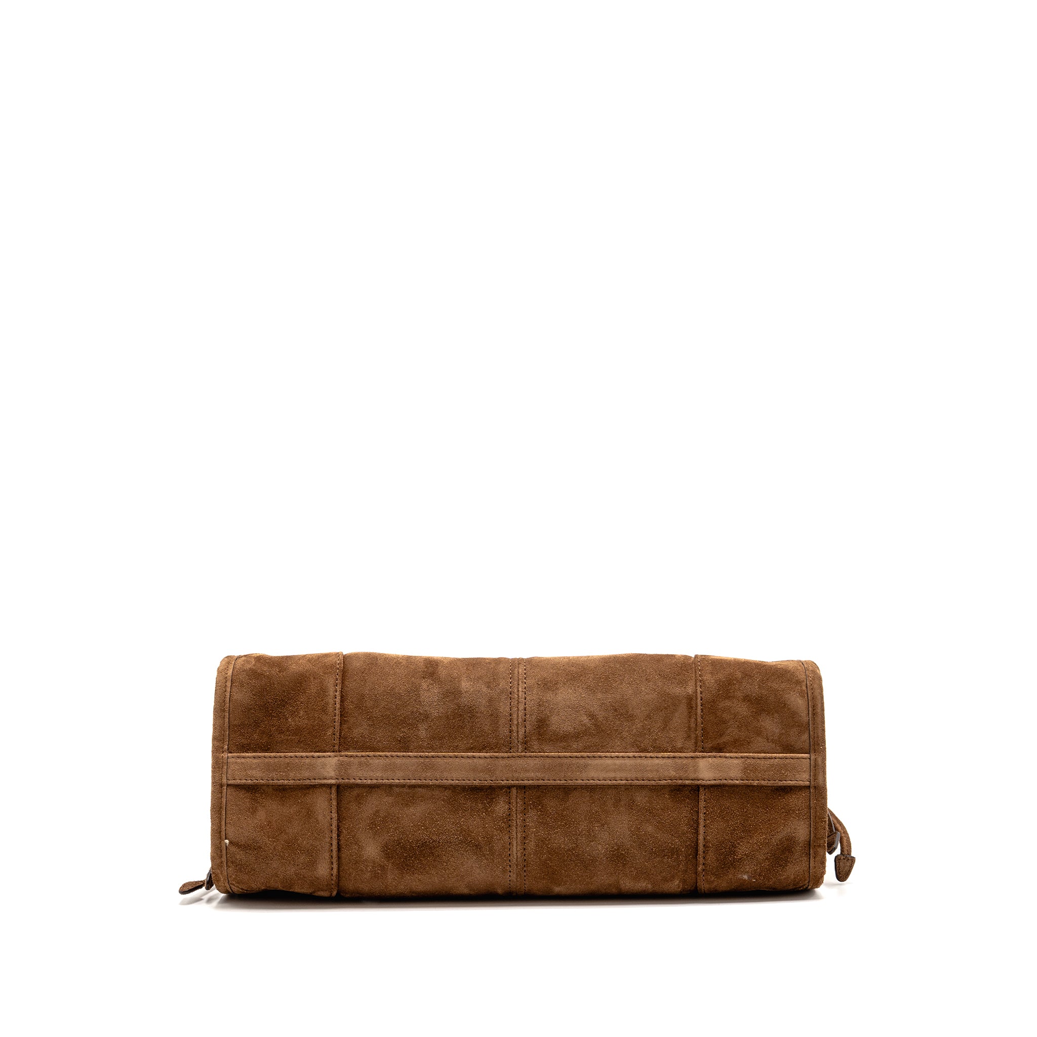 PRADA MEDIUM BONNIE HANDBAG SUEDE LEATHER BROWN GHW - Image 6