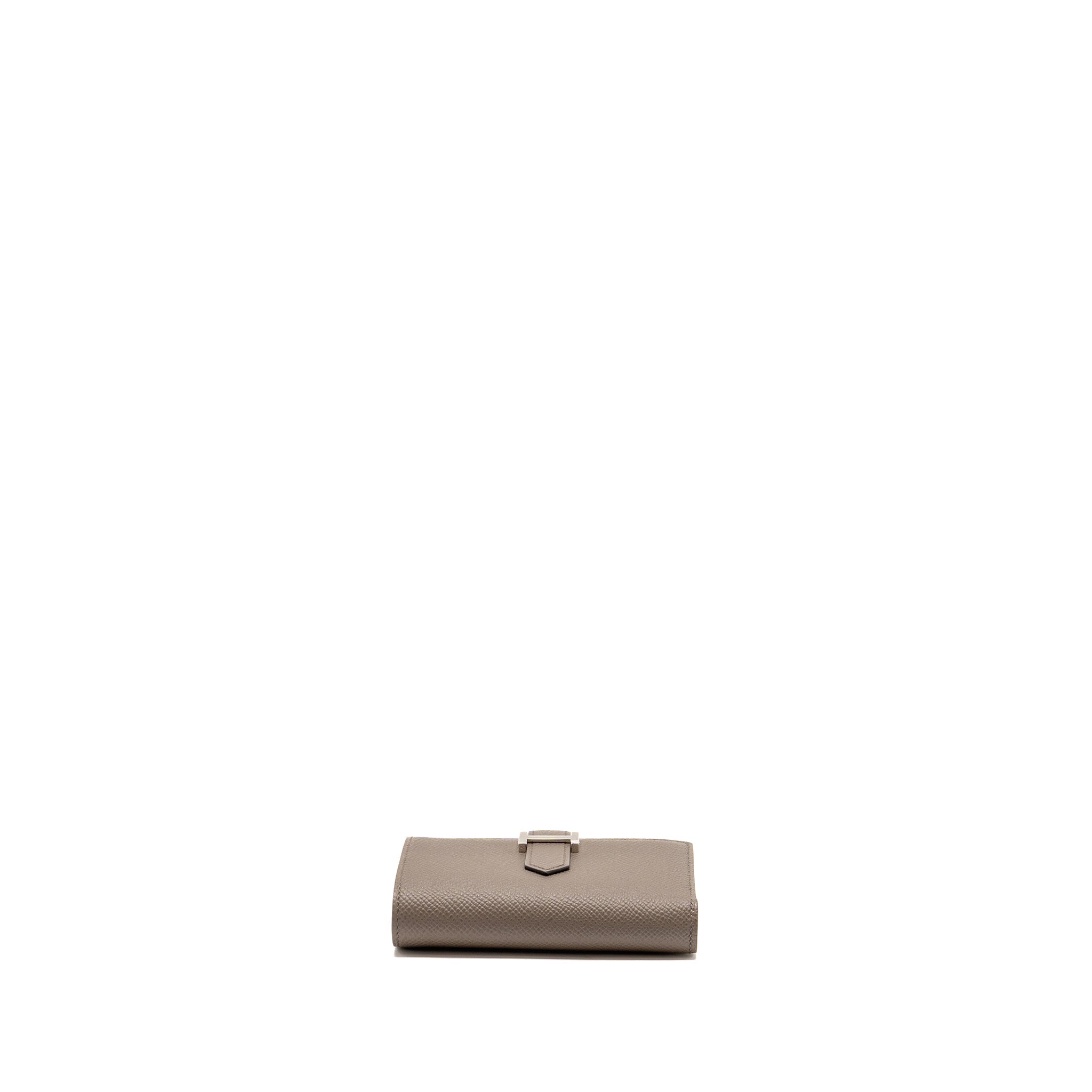 HERMES BEARN COMPACT WALLET EPSOM GRIS ETAIN SHW - Image 5