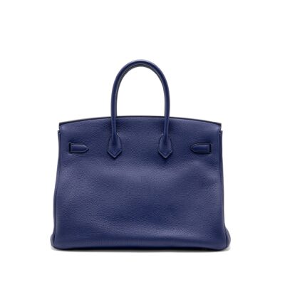 Alternative view of HERMES BIRKIN 35 TOGO BLUE GHW