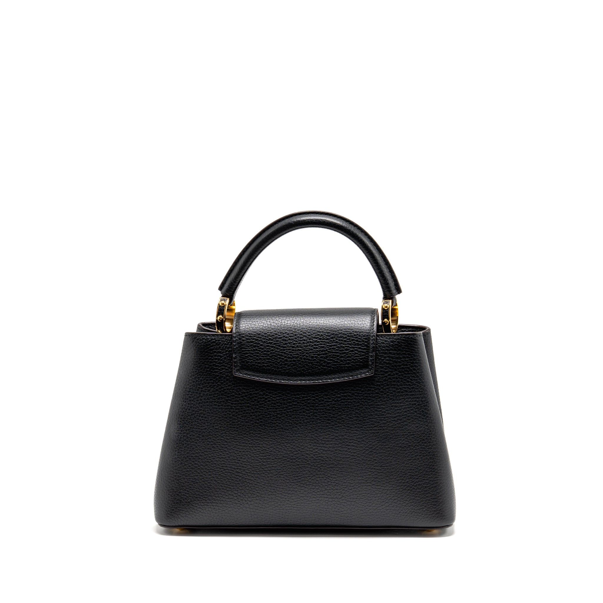 LOUIS VUITTON CAPUCINES BB CALFSKIN BLACK GHW - Image 2