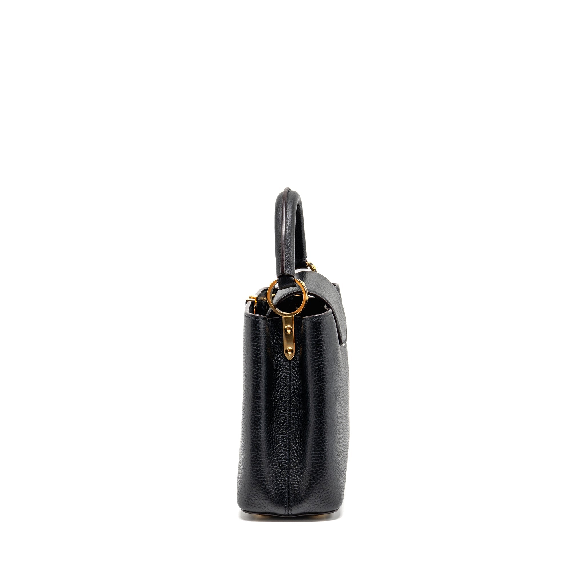 LOUIS VUITTON CAPUCINES BB CALFSKIN BLACK GHW - Image 3