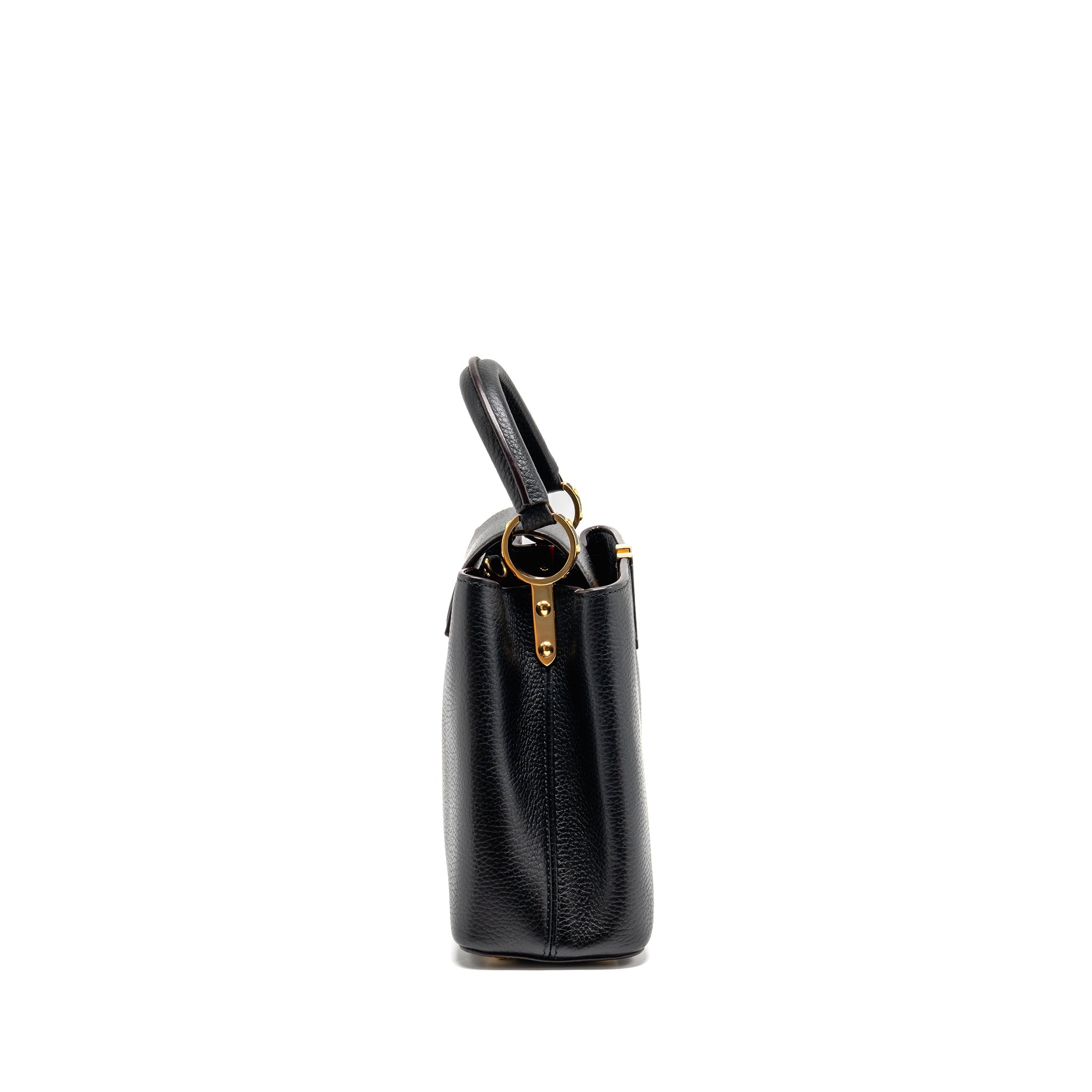 LOUIS VUITTON CAPUCINES BB CALFSKIN BLACK GHW - Image 4