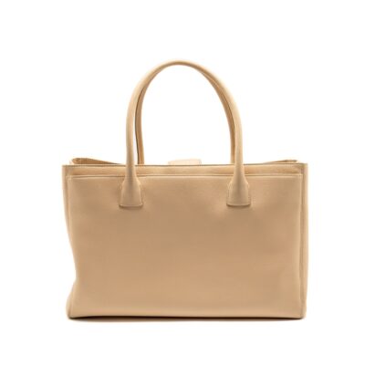 Alternative view of CHANEL CERF TOTE BAG CAVIAR BEIGE GHW