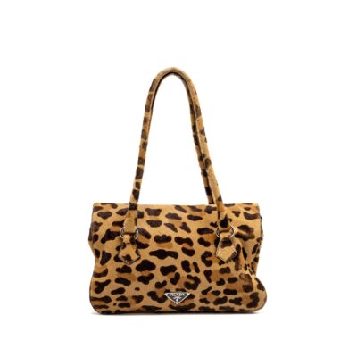 Alternative view of PRADA LEOPARD PRINT SHOULDER BAG PONYHAIR MULTICOLOURED SHW