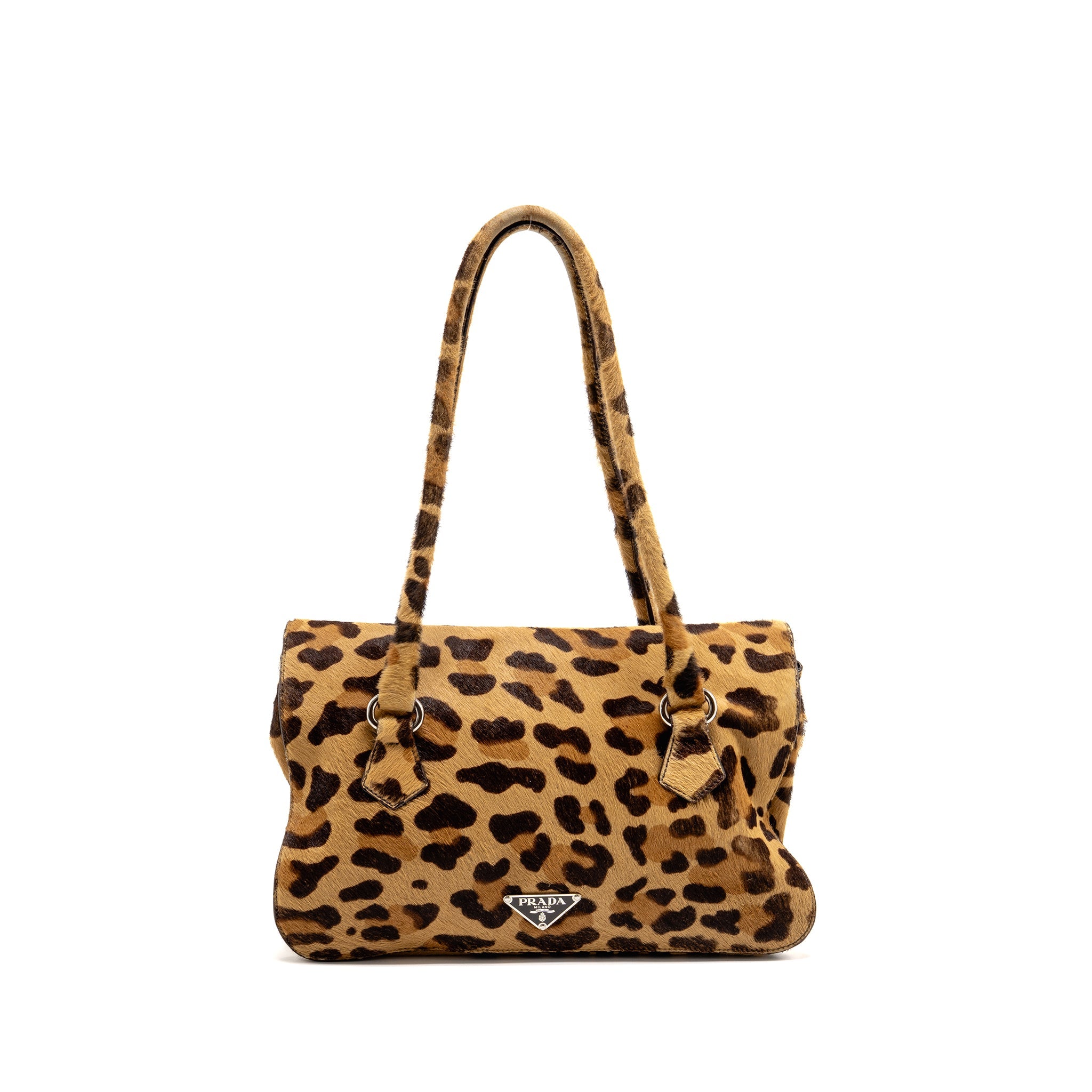 PRADA LEOPARD PRINT SHOULDER BAG PONYHAIR MULTICOLOURED SHW - Image 2