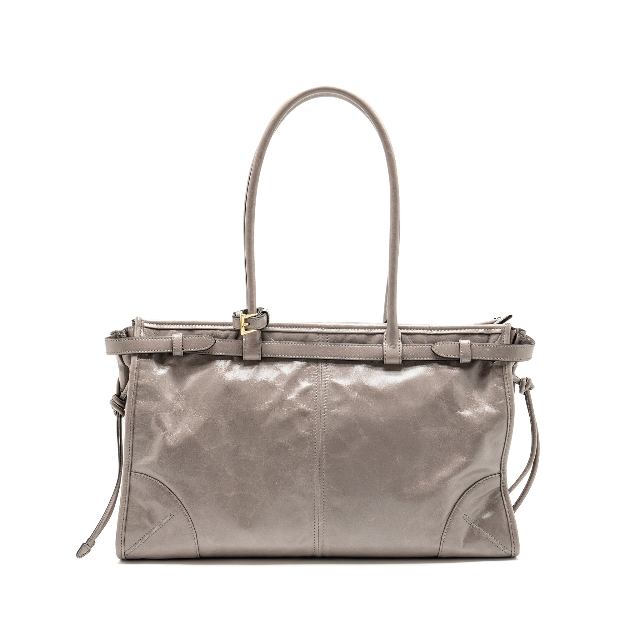 PRADA BONNIE LARGE HANDBAG CALFSKIN GREY GHW - Image 2