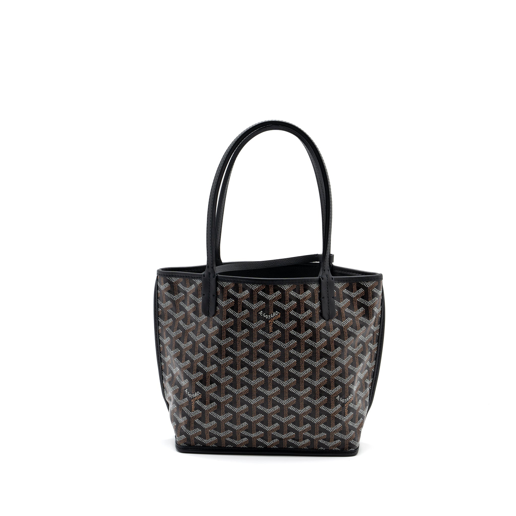 GOYARD ANJOU MINI BAG CANVAS/CALFSKIN BLACK SHW - Image 4