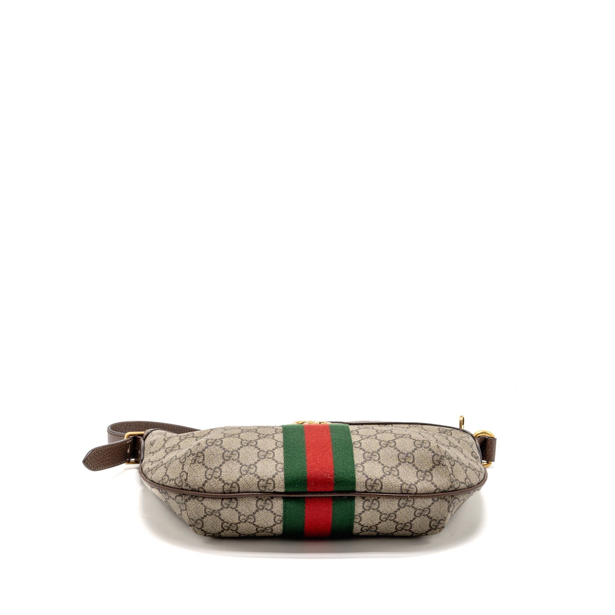 GUCCI SMALL OPHIDIA HALF MOON CROSSBODY HOBO BAG GG SUPREME CANVAS GHW - Image 5