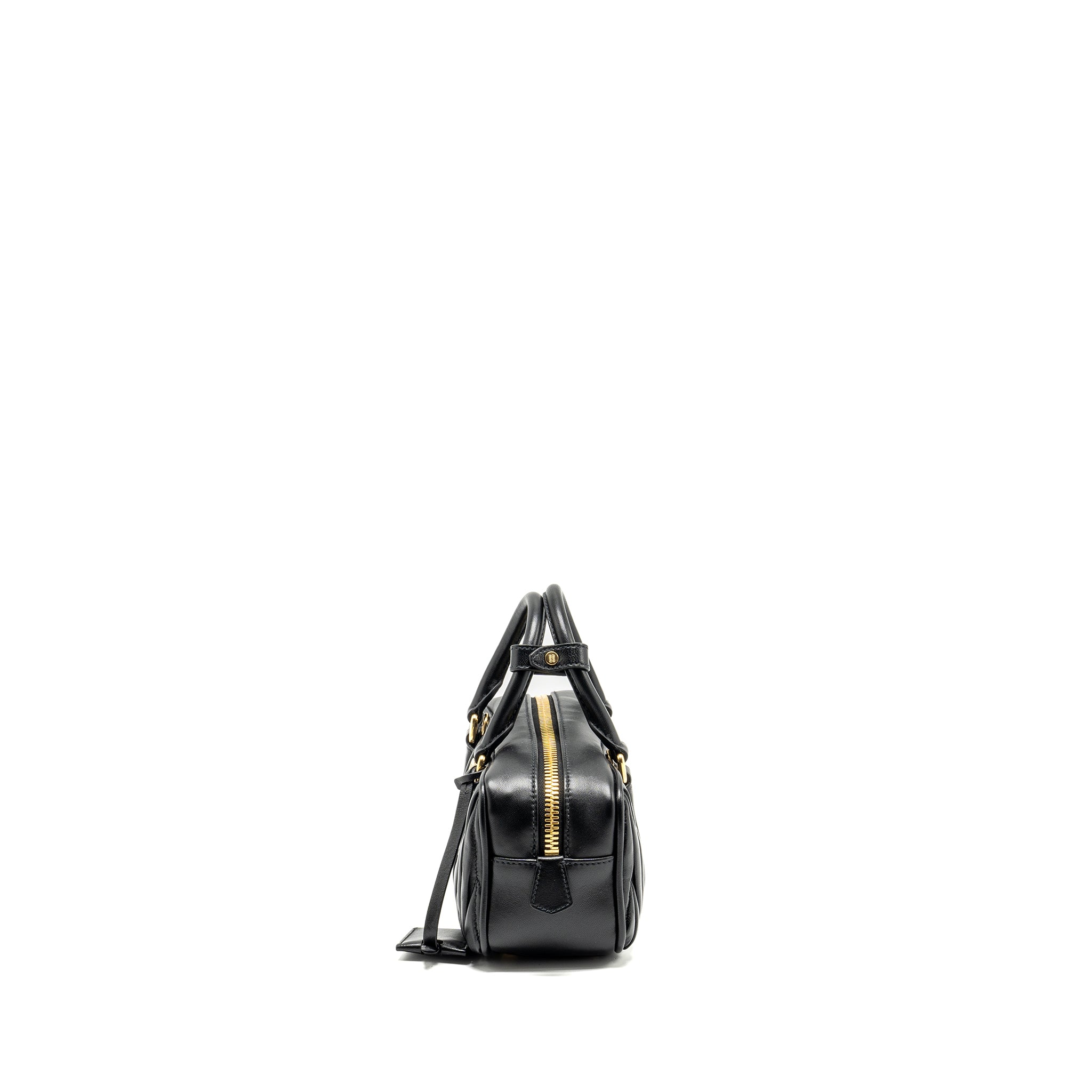 MIU MIU ARCADIE MATELASSE NAPPA BAG BLACK GHW - Image 3