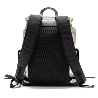 Alternative view of GUCCI SOFT DOUBLE BUCKLE BACKPACK GG SUPREME CANVAS SHW