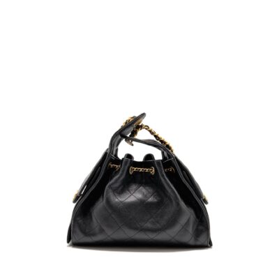 Alternative view of CHANEL SMALL 25 BAG CAVIAR BLACK GHW (MICROCHIP)