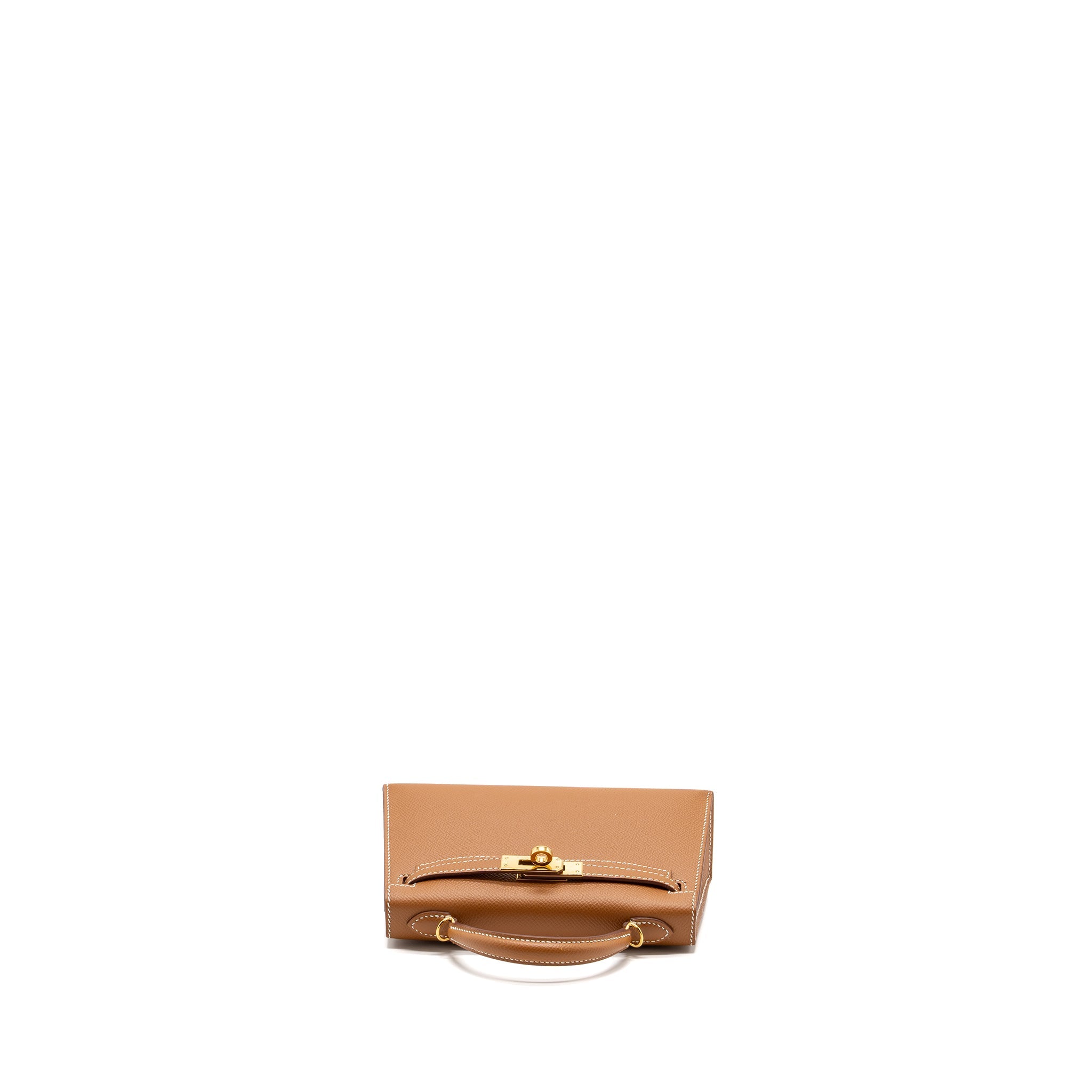 HERMES MINI KELLY EPSOM GOLD GHW - Image 6