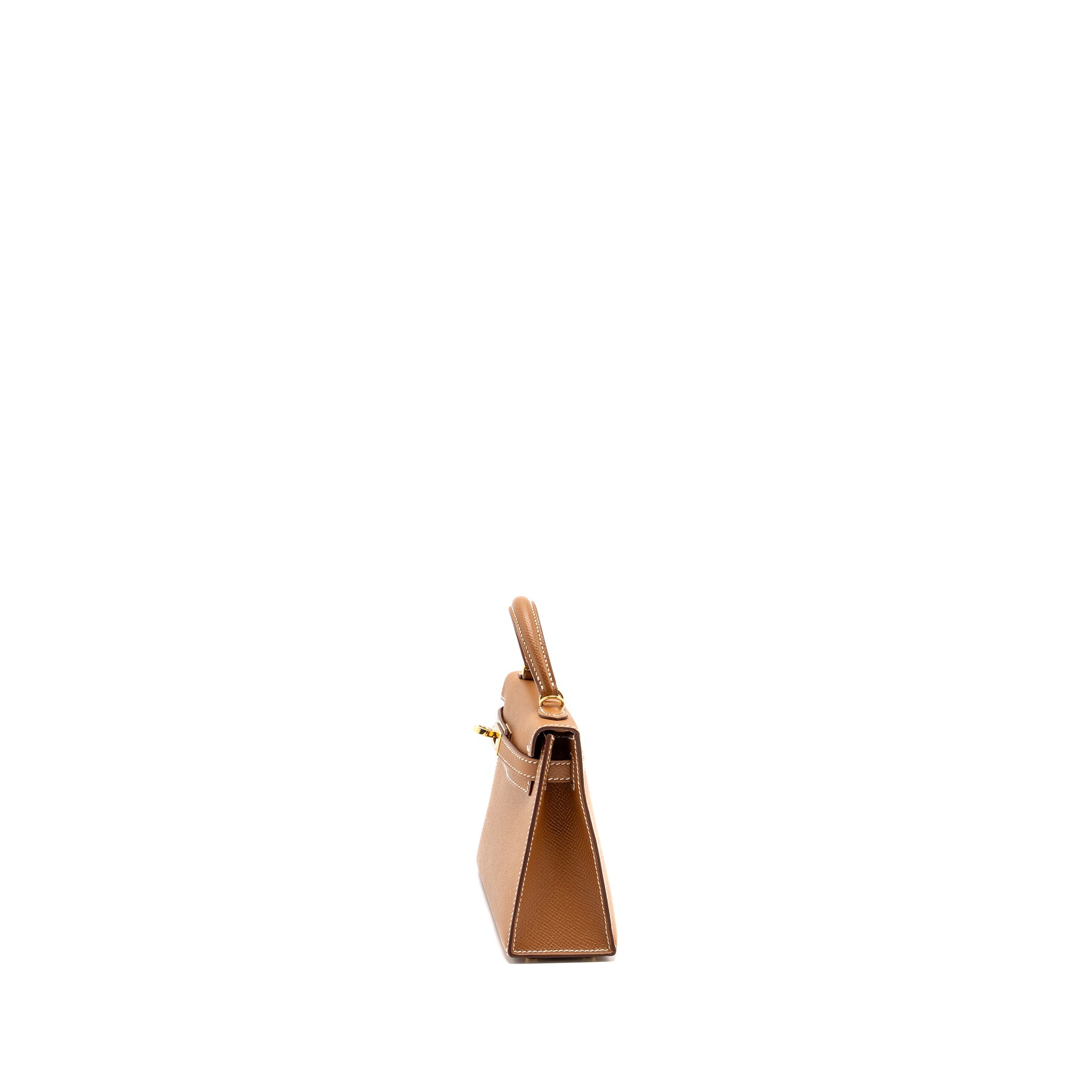 HERMES MINI KELLY EPSOM GOLD GHW - Image 4
