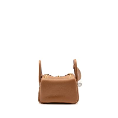 Alternative view of HERMES MINI LINDY II CLEMENCE GOLD GHW