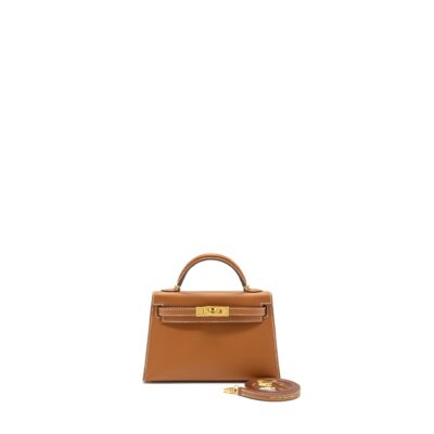 HERMES MINI KELLY EPSOM GOLD GHW