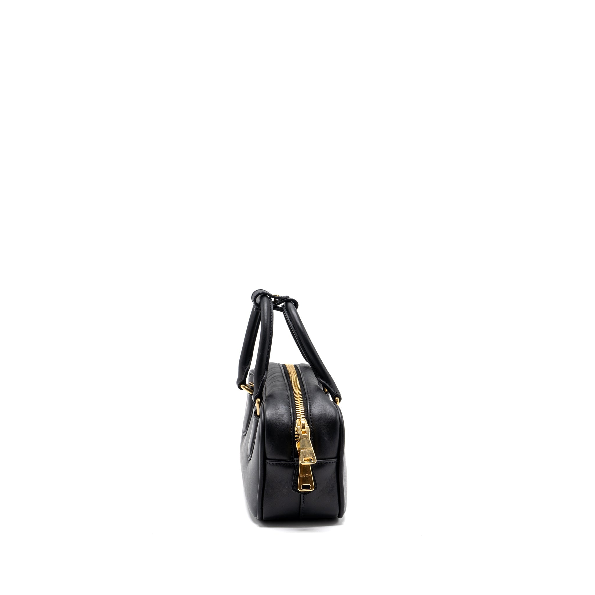 MIUMIU ARCADIE TOP HANDLE BAG BLACK GHW - Image 3