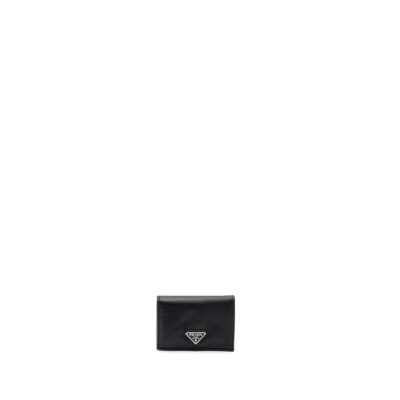 PRADA SAFFIANO WALLET CALFSKIN BLACK SHW