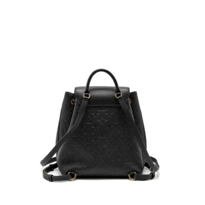 Alternative view of LOUIS VUITTON MONTSOURIS BACKPACK MONOGRAM EMPREINTE BLACK GHW (NEW VERSION)
