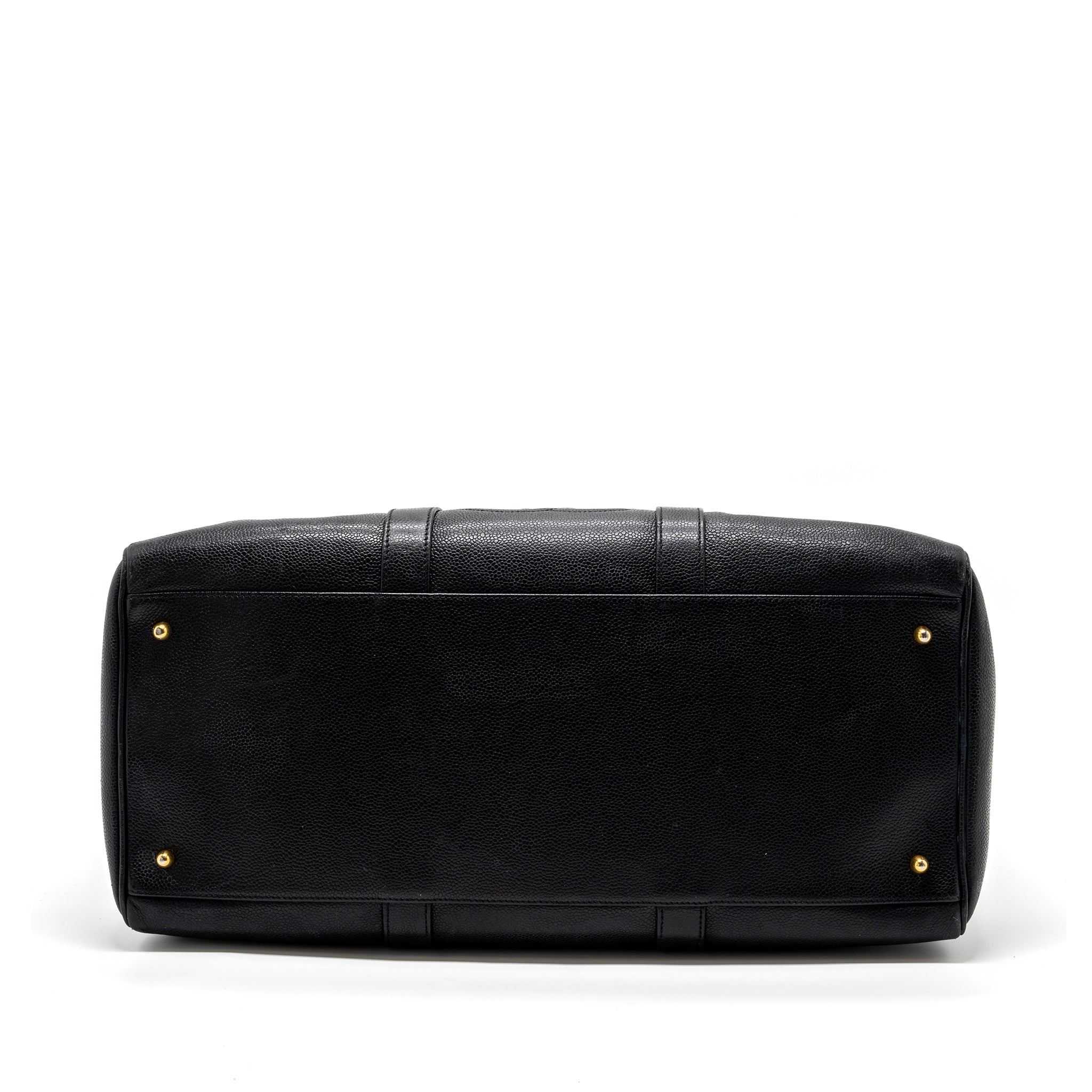 CHANEL VINTAGE TRAVEL BAG CAVIAR BLACK GHW - Image 5
