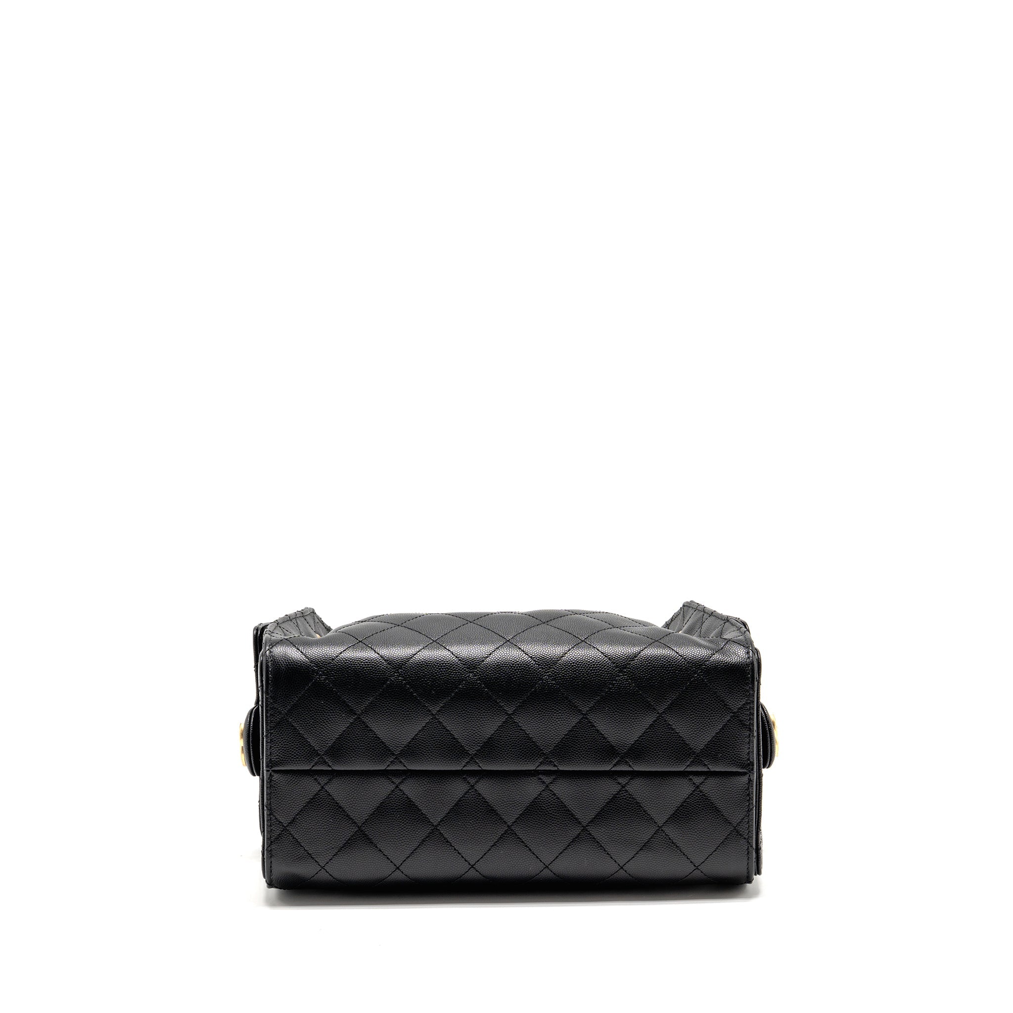 CHANEL SMALL 25 BAG CAVIAR BLACK GHW (MICROCHIP) - Image 5