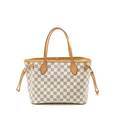 LOUIS VUITTON NEVERFULL PM DAMIER AZUR GHW