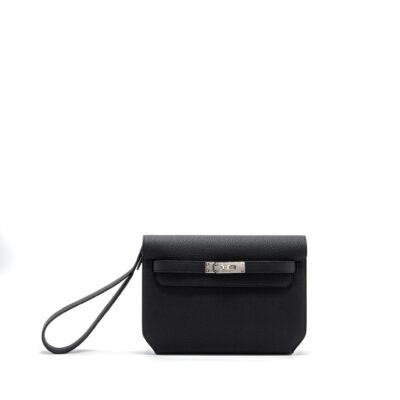 HERMES POCHETTE KELLY DEPECHES 25 TOGO BLACK SHW