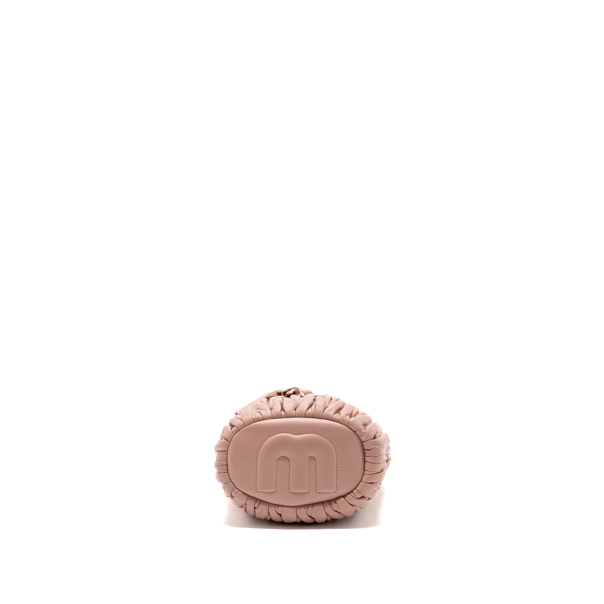 MIUMIU MATELASSE BUCKET BAG NAPPA PINK GHW - Image 5