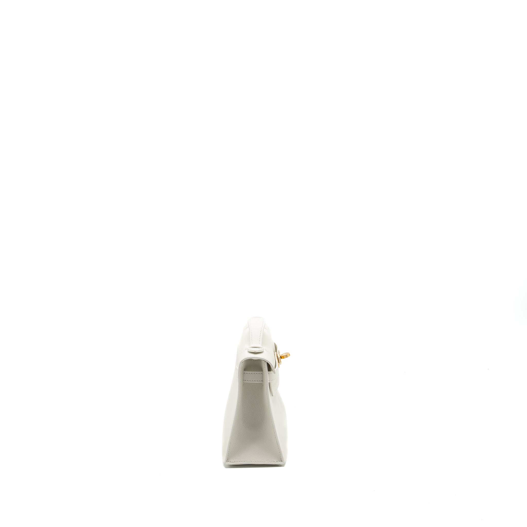HERMES KELLY POCHETTE SWIFT 01 BLANC GHW - Image 3
